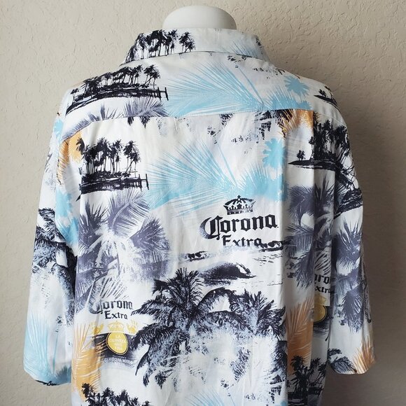 XXL Newport Blue American Tradition Corona Button Down Shirt - Picture 7 of 12